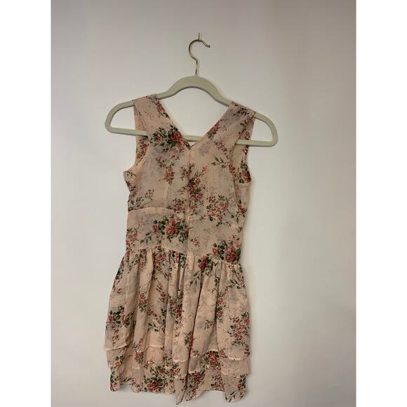 Dress Fairycore Coquette Cottagecore Pink Floral Feminine Dainty Size M Mini - Picture 1 of 10